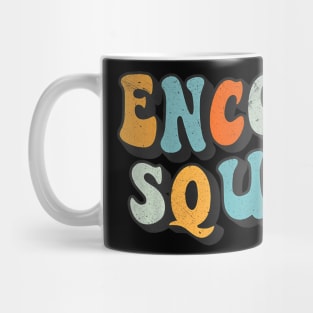 Encore Squad Retro Groovy Back To School Matching Teaching Mug